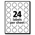 July Member-Exclusive Offer Save 10% off on One Item | Avery 05408 0.75 in. Diameter Removable Multi-Use Labels for Inkjet/Laser Printers - White (24/Sheet, 42 Sheets/Pack) image number 1