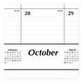  | AT-A-GLANCE SK2416-00 16-Month: Sep 2025 to Dec 2026 21.75 in. x 17 in. Academic Year Ruled Desk Pad - White Sheets, Black Binding/Black Corners image number 1