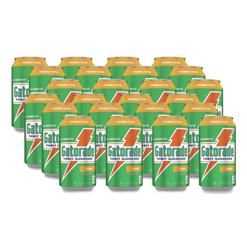 Gatorade G Series 11.6 oz. Thirst Quenchers - Orange (Carton of 24 Cans) - QUA00902