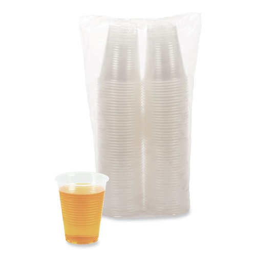  | Boardwalk BWKTRANSCUP10CT 10 oz. Polypropylene Plastic Cold Cups - Translucent (1000/Carton) image number 0