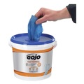  | GOJO Industries 6299-02 FAST TOWELS 9 in. x 10 in. Cloth Hand Cleaning Towels - Fresh Citrus Blue image number 1