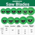 Circular Saw Blades | Metabo HPT 115759M 7-1/4 in. 40-Tooth Industrial PTFE Circular Saw Fine Finish Blade image number 6