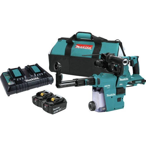 Rotary Hammers | Makita XRH10PTW 18V X2 (36V) LXT Brushless Lithium-Ion 1-1/8 in. Cordless SDS-Plus AFT, AWS Capable AVT Rotary Hammer Kit with 2 Batteries (5 Ah) image number 0
