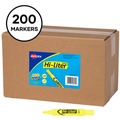 July Member-Exclusive Offer Save 10% off on One Item | Avery 24130 HI-LITER Desk-Style Chisel Tip Highlighters - Fluorescent Yellow Ink/Black Barrel (200/Box) image number 1