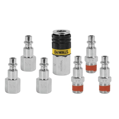 Air Tool Adaptors | Dewalt DXCM036-0227 (7-Piece) Industrial Couplers and Plugs image number 0
