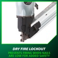 Air Framing Nailers | Metabo HPT NR65AK2M 36-Degree 2-1/2 in. Strap-Tite Fastening System Metal Connector Strip Nailer image number 7