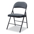 July Member-Exclusive Offer Save 10% off on One Item | Alera ALECA9416 PU Padded Folding Chair Supports Up to 250 lbs. - Black (4/Carton) image number 2