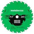 Circular Saw Blades | Metabo HPT 115758M 7-1/4 in. 24-Tooth Industrial PTFE Circular Saw Demo Blade image number 0