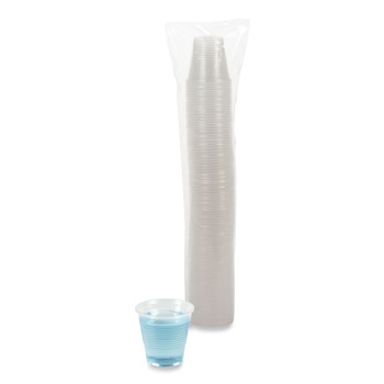 Boardwalk 5 oz. Polypropylene Plastic Cold Cups - Translucent (100 /Pack) - BWKTRANSCUP5PK