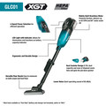 Clearance Center | Makita GLC01R1 40V max XGT Brushless Lithium-Ion Cordless 4-Speed HEPA Filter Compact Vacuum Kit (2.0 Ah) image number 1