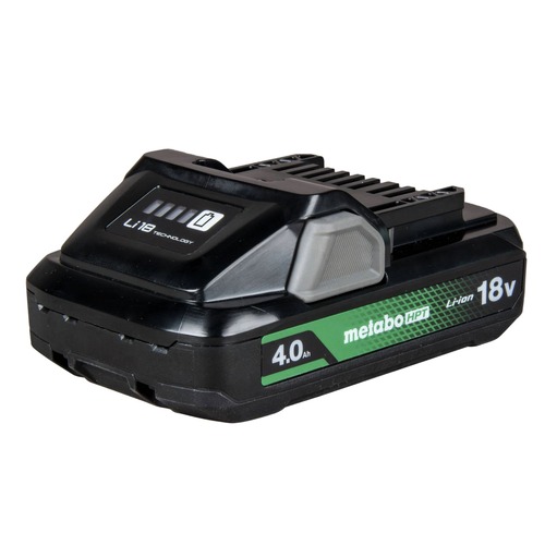 Batteries | Metabo HPT 382332M 18V 4 Ah Lithium-Ion Battery with Fuel Gauge Indicator image number 0