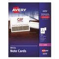 July Member-Exclusive Offer Save 10% off on One Item | Avery 05315 80 lbs. 4.25 in. x 5.5 in. Note Cards with Matching Envelopes for Laser Printers - Uncoated White (60 Cards, 2 Cards/Sheet, 30 Sheets/Box) image number 0