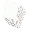 July Member-Exclusive Offer Save 10% off on One Item | Avery 01333 11 in. x 8.5 in. 25-Tab 76 to 100 Avery Style Preprinted Legal Exhibit Side Tab Index Dividers - White (1-Set) image number 5