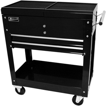 TOOL CARTS | Homak 2-Drawer 27 in. Professional Slide Top Service Cart - Black - BK06022704