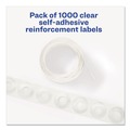 July Member-Exclusive Offer Save 10% off on One Item | Avery 05722 0.25 in. Diameter Dispenser Pack Hole Reinforcements - Clear (1000/Pack) image number 2