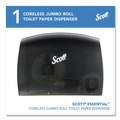  | Scott 09602 Essential 14.25 in. x 6 in. x 9.75 in. Coreless Jumbo Roll Tissue Dispenser for Business - Black image number 1
