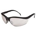 Eye Protection | MCR Safety KD119 Klondike Safety Glasses - Matte Black Frame Clear Mirror Lens (12/Box) image number 1