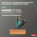 Framing Nailers | Makita XNB07Z 18V LXT Lithium‑Ion 30 Degree Clipped Head 3‑1/2 in. Cordless Framing Nailer (Tool Ony) image number 3