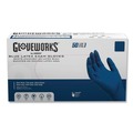  | Ammex GPLHD84100 11.6 in. Long 13 mil Powder-Free Latex Exam Gloves - Medium/Blue (500/Carton) image number 0