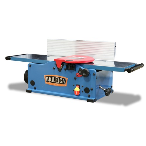 Jointers | Baileigh Industrial BA9-1020165 IJ-833 110V 1.3 HP 12000 RPM Spiral Cutterhead With 16 Carbide Inserts Extendable 51 in. Table Adjustable Fence 8 in. Benchtop Wood Jointer image number 0