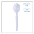  | Boardwalk BWKSOUPHWPSWH Heavyweight Polystyrene Soup Spoons - White (1000/Carton) image number 4