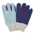 Disposable Gloves | MCR Safety 1040 1040 Leather Palm Glove - Larger Gray/White (1-Dozen) image number 2
