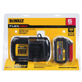 Battery and Charger Starter Kits | Dewalt DCB606C FLEXVOLT 20V/60V MAX Lithium-Ion Battery and Charger Starter Kit (6 Ah) image number 1