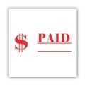  | ACCUSTAMP2 035578 1.63 in. x 0.5 in. PAID Pre-Inked Shutter Stamp - Red image number 2