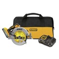 Circular Saws | Dewalt DCS570H1 20V MAX XR Brushless Lithium-Ion 7-1/4 in. Cordless Circular Saw Kit (5 Ah) image number 0