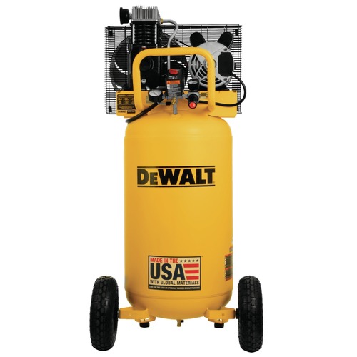 Save 10% off one item | Dewalt DXCM251.COM 2 HP 25 Gallon 200 Max PSI 7.7 SCFM @ 40 PSI 6.2 SCFM @ 90 PSI Oil-Lubed Belt Drive Electric Portable Vertical Air Compressor image number 0