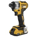 Impact Drivers | Dewalt DCF787D1 20V MAX XTREME Brushless Lithium-Ion 1/4 in. Cordless Impact Driver Drill Kit (2 Ah) image number 1