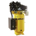 Stationary Air Compressors | EMAX ESP07V080V1 7.5 HP 80 Gallon 2-Stage Single Phase Industrial V4 Pressure Lubricated Solid Cast Iron Pump Plus Patented SILENT Air Compressor image number 1