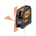 Laser Levels | Klein Tools 93LCLS Self-Leveling Class II (&le; 1mW) Laser Level with Bright Red Cross Lines and Plumb Spot, Magnetic and Ceiling Clamp Mounting image number 0