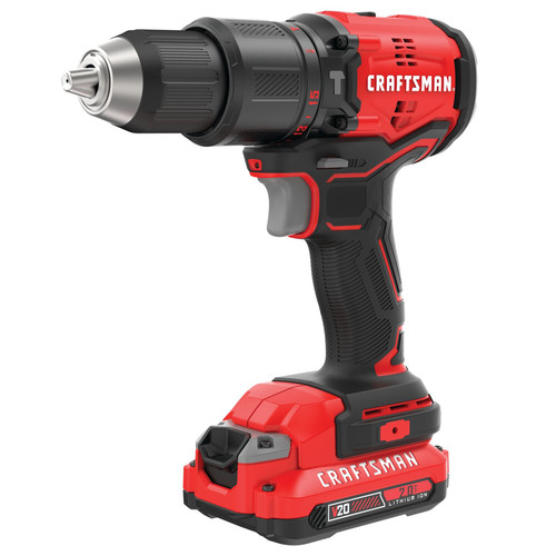 Clearance Center | Craftsman CMCD731D2 20V MAX Brushless Lithium-Ion 1/2 in. Cordless Hammer Drill Kit (2 Ah) image number 0