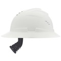 Hard Hats | MSA 10215828 V-Gard C1 Fas-Trac III Full Brim Vented Hard Hat - White image number 4
