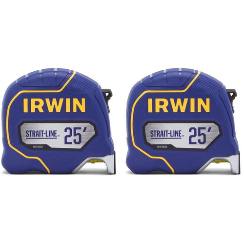 Measuring Tools | Irwin IWHT39396S 2-Piece STRAIT-LINE 25 ft. Tape Measure image number 0