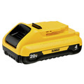 Batteries | Dewalt DCB240 (1) 20V MAX 4 Ah Compact Lithium-Ion Battery image number 1