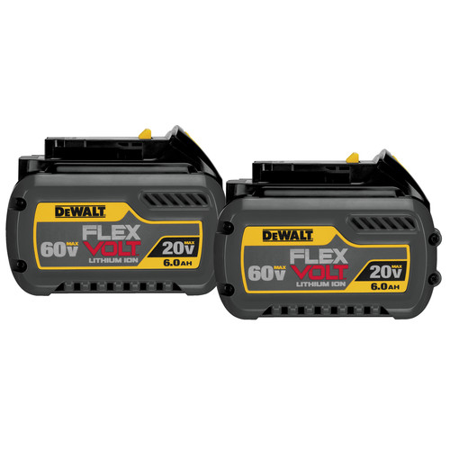 Dewalt DCB606-2 (2-Pack) 20V-60V MAX FLEXVOLT 6 Ah Lithium-Ion Battery