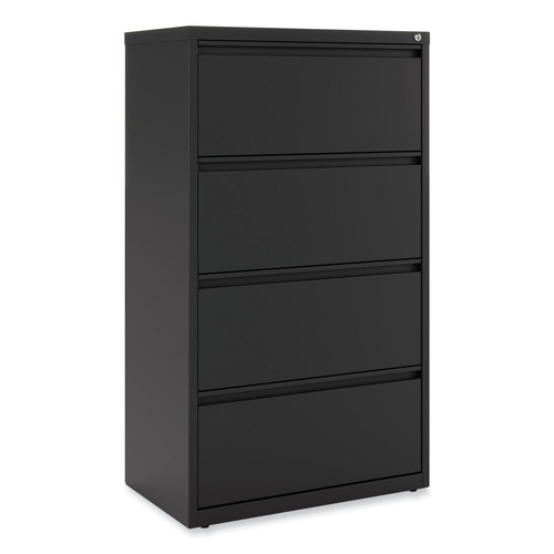 July Member-Exclusive Offer Save 10% off on One Item | Alera 25483 30 in. x 18.63 in. x 52.5 in. Legal/Letter-Size 4-Drawer Lateral File - Black image number 0