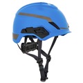  | MSA 10194793 V-Gard H1 Fas-Trac III Pivot Novent ANSI EN397 Safety Helmet -  Blue image number 2