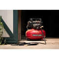 Nail Gun Compressor Combo Kits | Porter-Cable C2002-US58 0.8 HP 6 Gallon Oil-Free Pancake Air Compressor and 22 Gauge 3/8 in. Upholstery Stapler Bundle image number 10