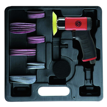 PRODUCTS | Chicago Pneumatic Mini Random Orbital Air Sander Kit - 7200S