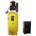 Stationary Air Compressors | EMAX ESP05V080I1PK E450 Series 5 HP 80 gal. Industrial Plus 2 Stage Pressure Lubricated Single Phase 19 CFM @100 PSI Patented SILENT Air Compressor with 30 CFM Air Dryer image number 2