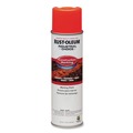 Paint | Rust-Oleum 264699 Industrial Choice 17 oz. Aerosol Can Water-Based Construction Marking Paint - Gloss Fluorescent Red-Orange (12/Carton) image number 0