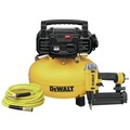 Compressor Combo Kits | Factory Reconditioned Dewalt DWFP1KITR 18 Gauge Brad Nailer and 6 Gallon Oil-Free Pancake Air Compressor Combo Kit image number 0