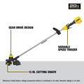 String Trimmers | Dewalt DCST925B 20V MAX 13 in Cordless String Trimmer (Tool Only) image number 3