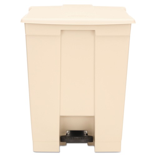  | Rubbermaid Commercial FG614600BEIG 23 Gallon Polyethylene Step-On Receptacle - Beige image number 0