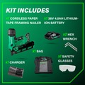 Framing Nailers | Metabo HPT NR1890DRAM 18V Lithium-Ion 21 Degree Cordless Plastic Strip Framing Nailer Kit (4 Ah) image number 1