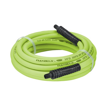 AIR TOOLS AND EQUIPMENT | Legacy Mfg. Co. 3/8 in. x 35 ft. Flexzilla ZillaGreen Air Hose with 1/4 in. Ends - HFZ3835YW2