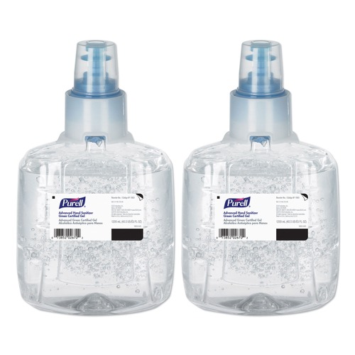  | PURELL 1903-02 1200 ml Advanced Hand Sanitizer Green Certified Gel Refill for LTX-12 Dispensers (2/Carton) image number 0